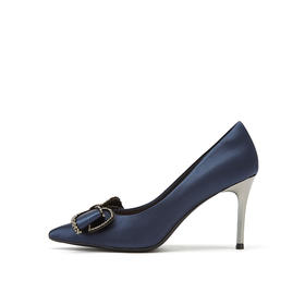 卡迪娜2021秋季新款商务通勤尖头细跟高跟婚礼宴会女单鞋KL11522