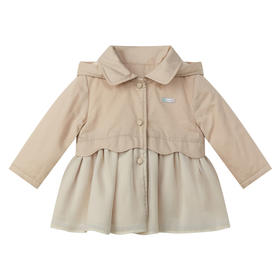 丽婴房-童衣类（秋）E1外套\披风浅卡其\卡其