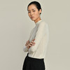 2021新款女士丝羊绒16针坑条半高领打底衫 商品缩略图3