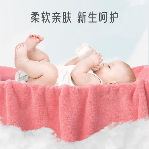 【母婴】婴儿抱被新生儿包巾保暖透气珊瑚绒糖果色装饰襁褓巾 商品图2