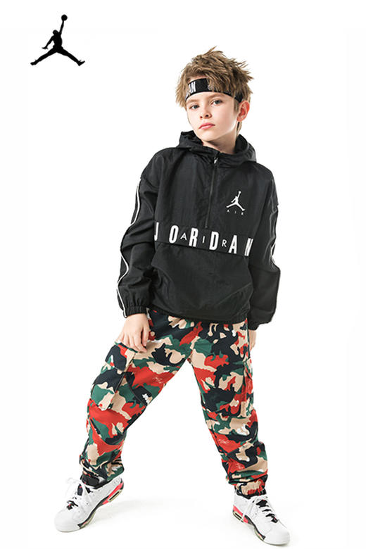 乔丹童衣童装秋新男女童迷彩束脚休闲工装裤 JD2132017 商品图4