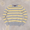 薄款 条纹拼色纯棉 胸前刺绣 圆领毛衣/针织衫 多色 T-1089 商品缩略图8