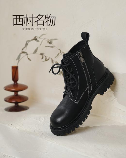 西村名物2021秋冬新款潮酷百搭马丁靴X21DS43851 商品图5