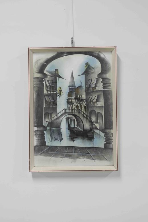 意大利艺术家手绘挂画 商品图0