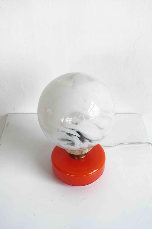 意大利1960s台灯 MURANO橘色 亮灯后绝美 商品图7