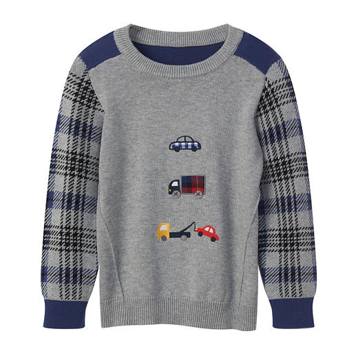 丽婴房-童衣类（秋）E1毛衣款中灰 商品图0