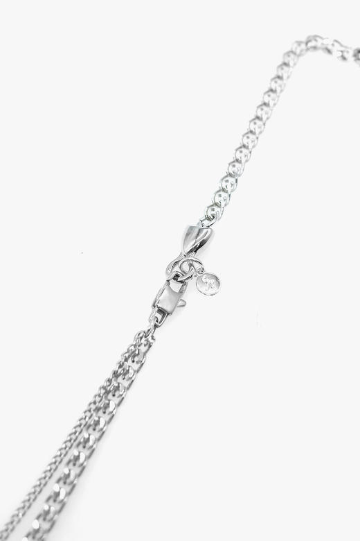 21AW TABOO｜愚人船 爱心钩系列 - 玉石色爱心钩别针项链 商品图2