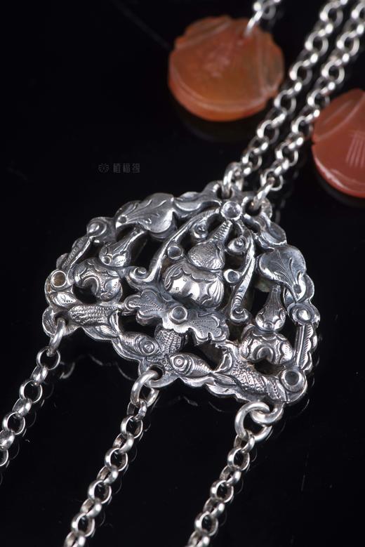 【福满堂】老银玛瑙压襟-YS2108008 商品图2