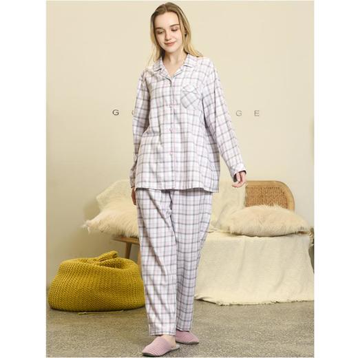 3楼 美标纯棉可爱格纹家居服89026 商品图2