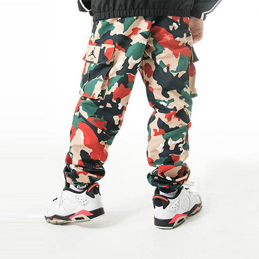 乔丹童衣童装秋新男女童迷彩束脚休闲工装裤 JD2132017 商品图2