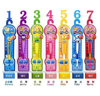 HG 啵乐乐 儿童牙刷 宝露露小企鹅动物宝宝牙刷 1只装 商品图2