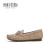 西村名物2021秋季新款女士休闲蝴蝶结系带款乐福鞋一脚蹬鞋X21CM33001 商品缩略图1