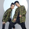混沌亚宙MUA绿迷彩龙男女同款oversize宽松印花衬衫#此商品参加第十一届北京惠民文化消费季 商品缩略图0