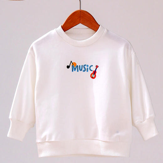 【早春特价】龙之涵 亲子款音乐会卫衣 2021年秋冬新款套头上衣 婴幼儿A类标准 精美印花 商品图5