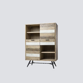 NS家居 nsfurniture进口实木HAVN系列移门餐边柜书柜NSCB-HAVN L04