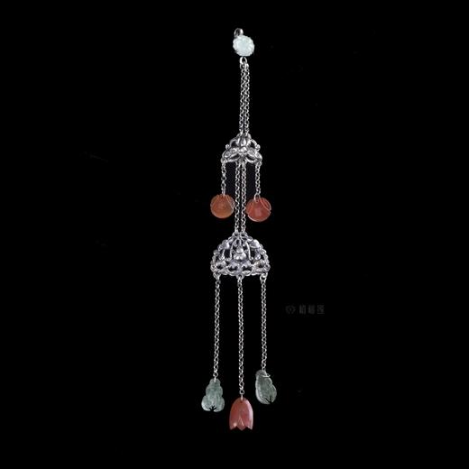 【福满堂】老银玛瑙压襟-YS2108008 商品图0