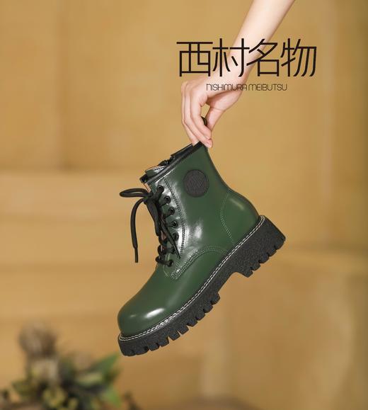 西村名物2021秋冬季新款切尔西靴厚底百搭短靴X21DS43871 商品图1
