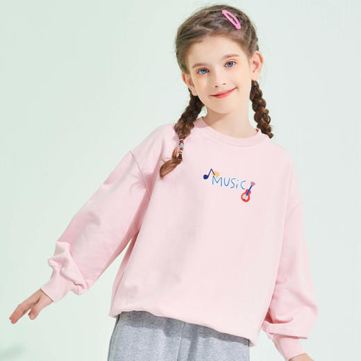 【早春特价】龙之涵 亲子款音乐会卫衣 2021年秋冬新款套头上衣 婴幼儿A类标准 精美印花 商品图4