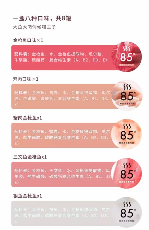 尾巴生活85度白肉汤罐猫罐头幼猫成猫猫咪零食增肥湿粮 商品图2