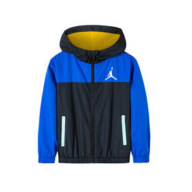 乔丹童衣童装秋男童连帽运动拉链梭织夹克薄外套 JD2132023