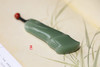 和田玉（青玉-无结构沙枣青）挂件--节节高/ 竹节23g 商品缩略图2