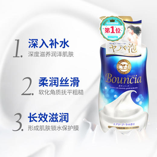 新版Cow牛乳石碱牛乳泡沫牛奶味/玫瑰味沐浴露480ml【保税直发】 商品图1