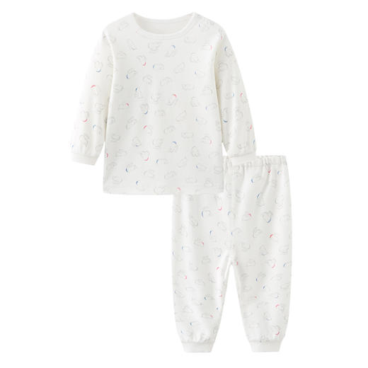 丽婴房-内衣类（秋）E1套装乳白 商品图0