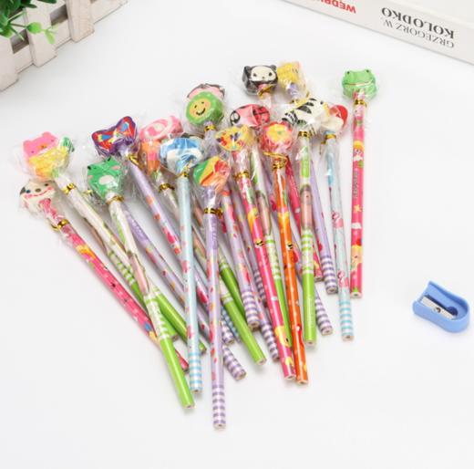 【文具】HB创意可爱卡通带橡皮擦铅笔小学生奖品礼品 商品图3