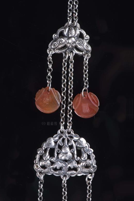 【福满堂】老银玛瑙压襟-YS2108008 商品图1