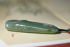 和田玉（青玉-无结构沙枣青）挂件--节节高/ 竹节23g 商品缩略图5