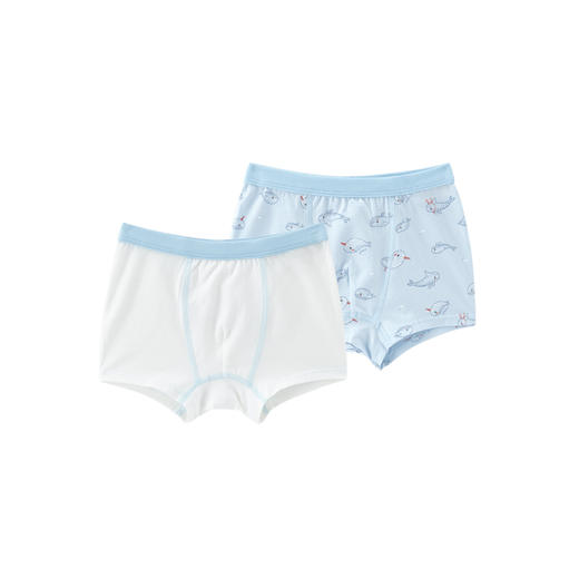 【亲肤舒麻】英氏儿童内裤舒麻四角裤男女宝宝透气平角裤2件装春夏款 商品图4