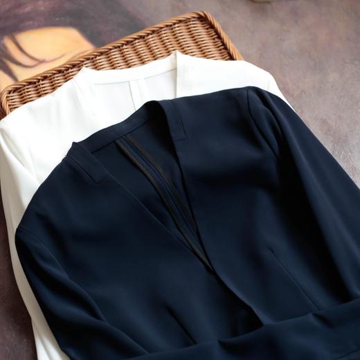 丁摩 春秋简约而不简单高端醋酸面料西装外套Q121182 商品图1