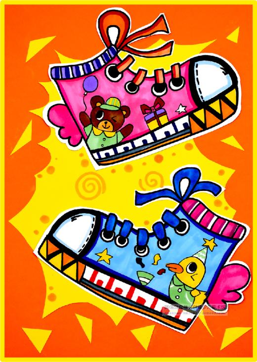 6-8岁综合创意《手绘帆布鞋》鞋子【自动发货：下单后，点击手机短信中收到的链接，即可获取文件下载的链接；如有任何问题，可添加客服微信hm33268获得帮助】
 商品图0