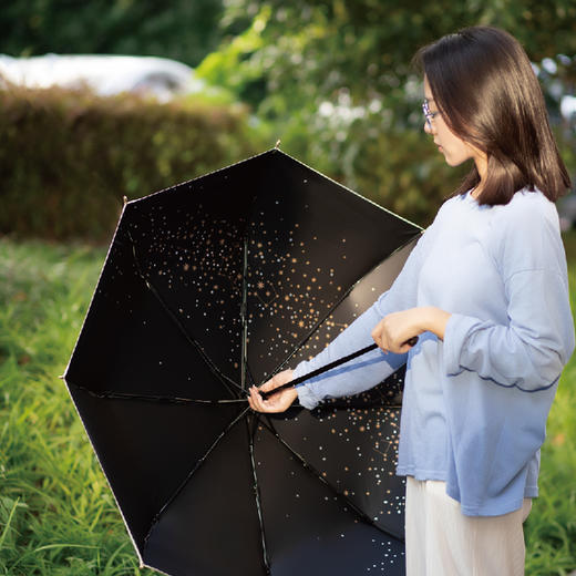 【故宫·雨伞】星河夜白雨伞女晴雨两用防晒防紫外线遮阳伞 商品图3