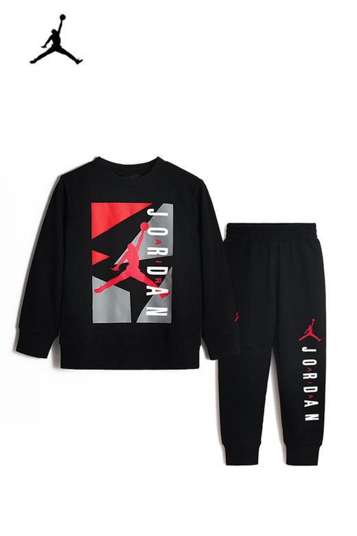 乔丹童衣童装秋新男童套头卫衣运动长裤两件套装 JD2132057 商品图4