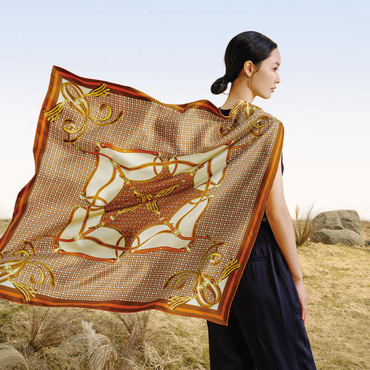 1双面印花大方巾-迷宫 商品图0