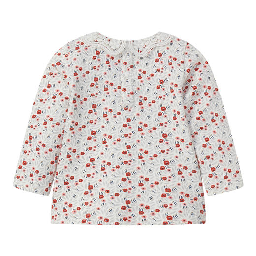 丽婴房-童衣类（秋）E1上衣\背心式上衣白色\米白 商品图1