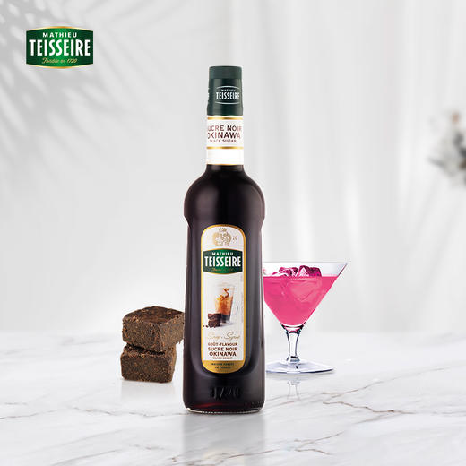 【Teisseire糖浆】帝斯乐 冲绳黑糖风味700ML/瓶  液体糖浆咖啡伴侣 奶茶 调酒 商品图0