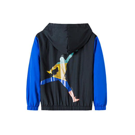 乔丹童衣童装秋男童连帽运动拉链梭织夹克薄外套 JD2132023 商品图1