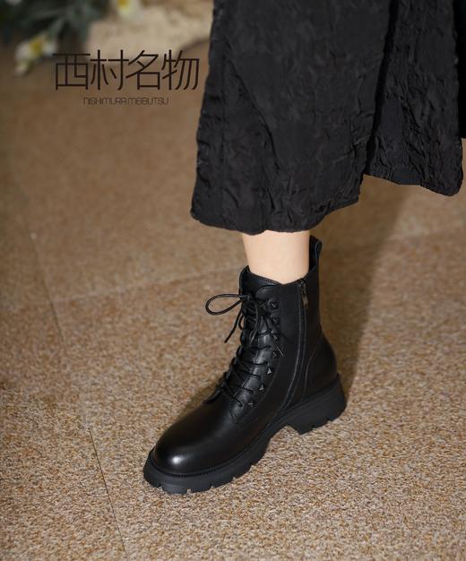 西村名物2021秋冬季新款休闲时尚马丁靴短靴X21DS43771 商品图1