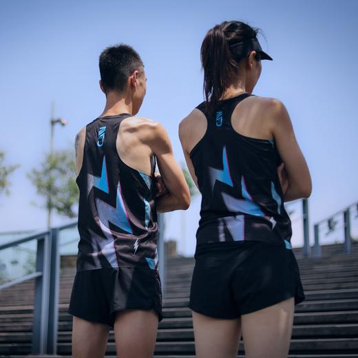 努力奋斗竞速跑步背心 男女款 紫色 黑色 商品图8