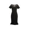 【角度浪漫】黑色流线拼纱造型袖角度圆弧下摆连衣裙/0000751 商品缩略图4