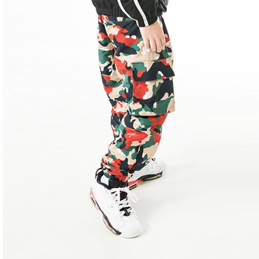 乔丹童衣童装秋新男女童迷彩束脚休闲工装裤 JD2132017 商品图1