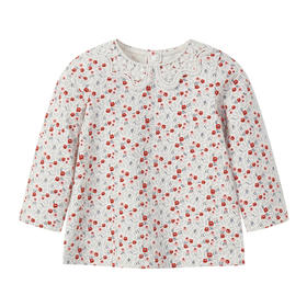 丽婴房-童衣类（秋）E1上衣\背心式上衣白色\米白