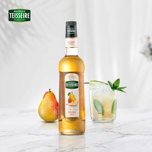 【Teisseire糖浆】帝斯乐 梨子风味700ML/瓶  液体糖浆咖啡伴侣 奶茶 调酒 商品图0