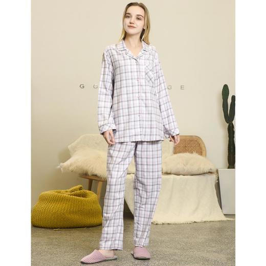 3楼 美标纯棉可爱格纹家居服89026 商品图0