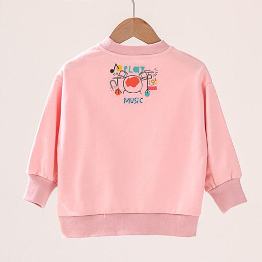 【早春特价】龙之涵 亲子款音乐会卫衣 2021年秋冬新款套头上衣 婴幼儿A类标准 精美印花 商品图6