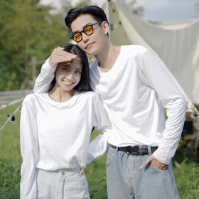 （因疫情原因，拍下需要4.5号发货）【优衣库代工厂  入秋必备的纯色T恤】HALVIN DIARY纯棉长袖T恤 设计师联合打造 6大莫兰蒂色系 纯正新疆棉