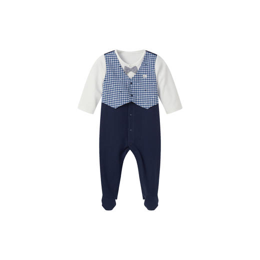 丽婴房-童衣类（秋）E1连身装\游戏裤海蓝\宝蓝 商品图0