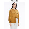 VIMAGE纬漫纪秋季新款女装复古百搭显瘦纯色衬衫女上衣V1609211 商品缩略图1